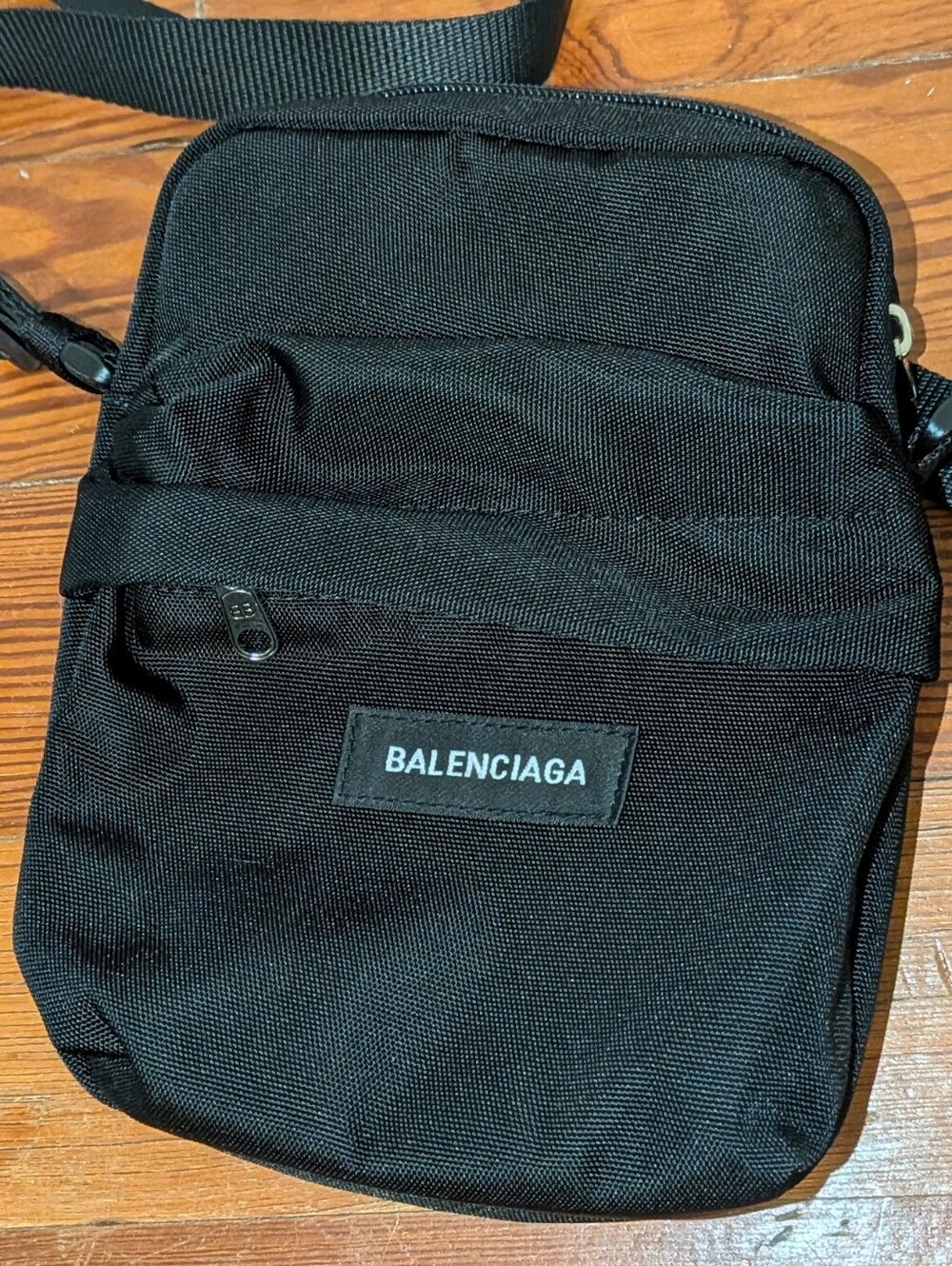 Balenciaga Unisex Black Nylon Crossbody Bag FALL-WINTER 2024 AUTHENTIC